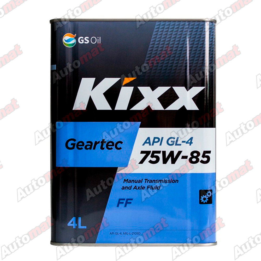 Масло трансмиссионное Kixx Geartec FF 75W-85 GL-4, 4л