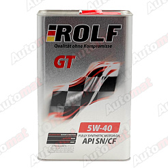 Моторное масло ROLF GT 5W-40 SN/CF, 4л